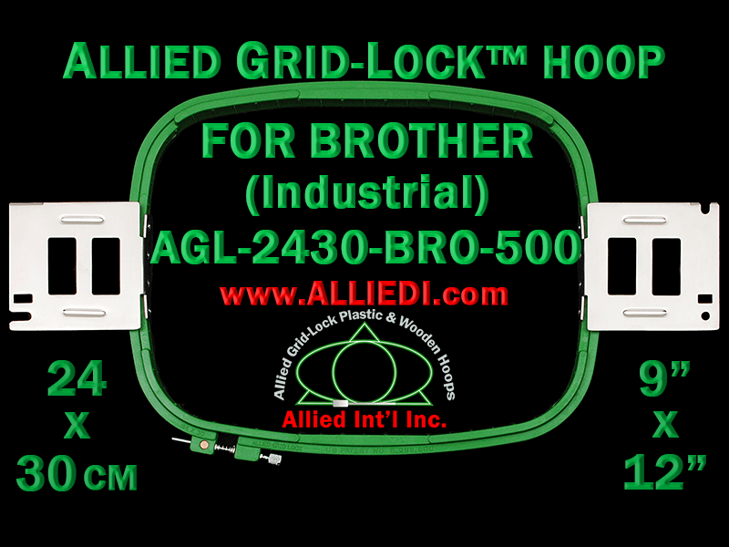 Brother Hoop - 7 cm (2.8 inch) - Allied Grid-Lock Hoop - For 500 mm Sew  Field