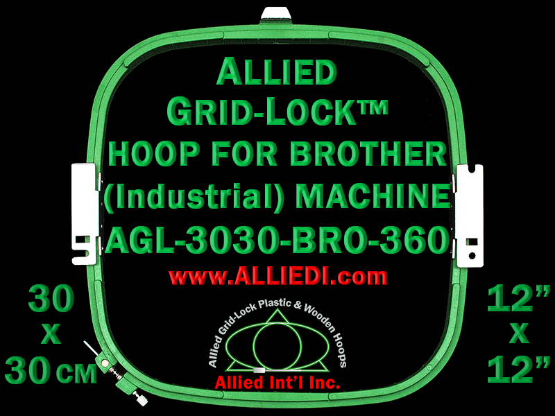 Brother Hoop - 15 cm (5.9 inch) - Allied Grid-Lock Hoop (New Design) - For  500 mm Sew Field