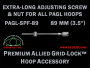 89 mm (3.5 inch) Extra-Long Knurled Hoop Adjusting Screw with Barrel Nut for All Premium Allied Grid-Lock Embroidery Hoops