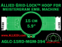 15 cm (5.9 inch) Round Allied Grid-Lock (New Design) Plastic Embroidery Hoop - Meistergram 394