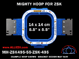 ZSK Hoop - Magnetic Mighty Hoop - 5.5 x 5.5 inch (14 x 14 cm) - For 495 mm  Sew Field