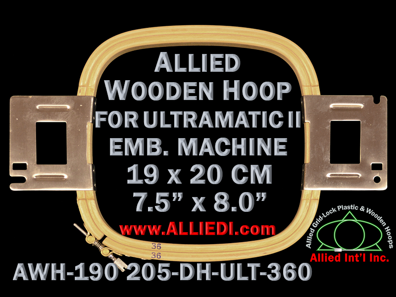 Ultramatic-II Hoop / Embroidery Frame - 360 mm Sew Field 