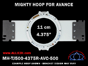 Avance 4.375 inch (11 cm) Round Magnetic Mighty Hoop for 500 mm Sew Field / Arm Spacing